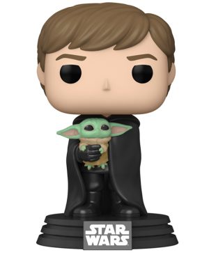 Figurine Pop Luke Skywalker with Grogu (Star Wars The Mandalorian)