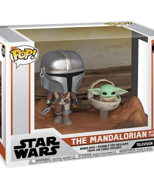 Pop Figurines Pop The Mandalorian with The Child (Star Wars The Mandalorian) Figurine in box
