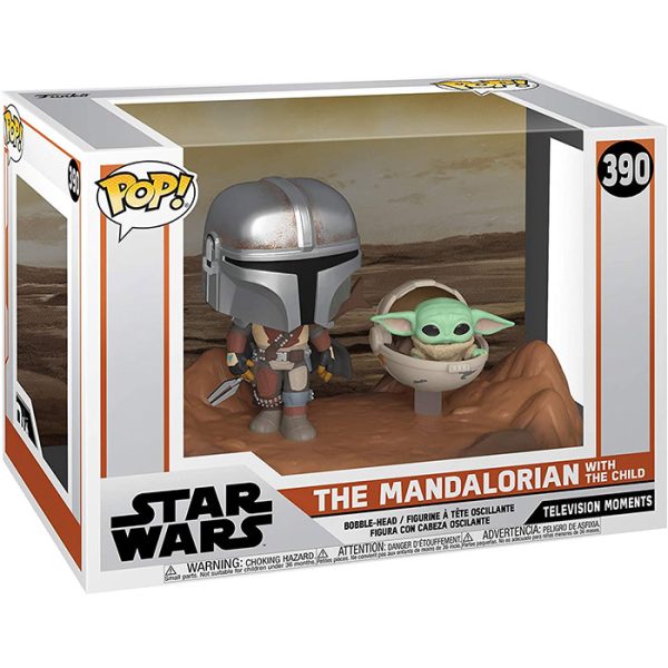 Pop Figurines Pop The Mandalorian with The Child (Star Wars The Mandalorian) Figurine in box