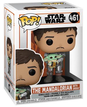 Pop Figurine Pop The Mandalorian with Grogu (Star Wars The Mandalorian) Figurine in box