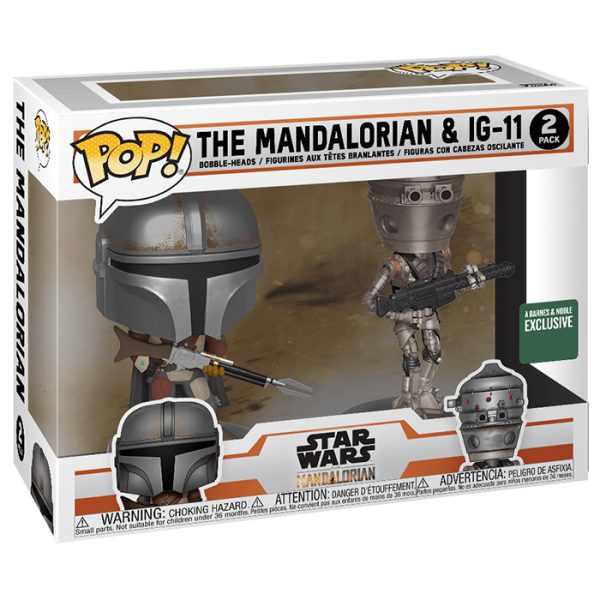 Pop Figurines Pop The Mandalorian & IG-11 (Star Wars The Mandalorian) Figurine in box