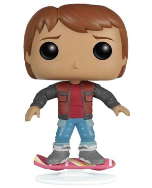 Figurine Pop Marty McFly avec hoverboard (Retour Vers Le Futur)