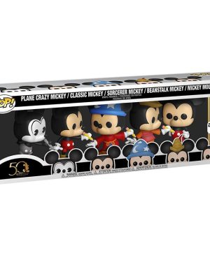 Pop Figurines Pop Mickey Plane Crazy, Classic, Sorcerer, Beanstalk (Mickey Mouse) Figurine in box