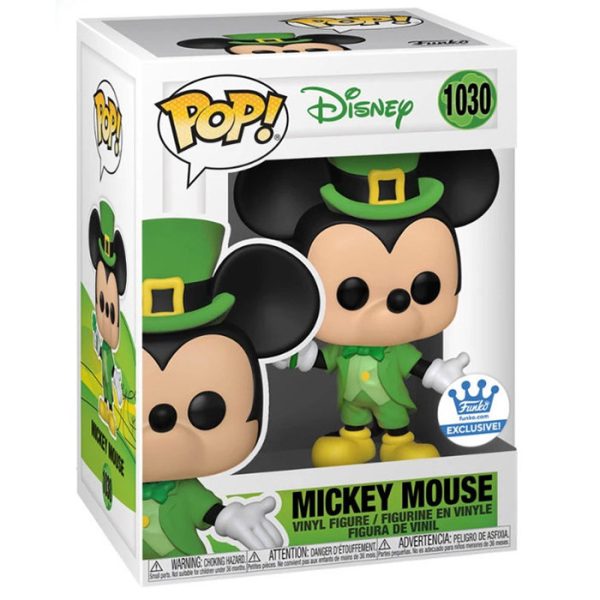 Pop Figurine Pop Mickey Mouse Saint Patrick (Mickey Mouse) Figurine in box