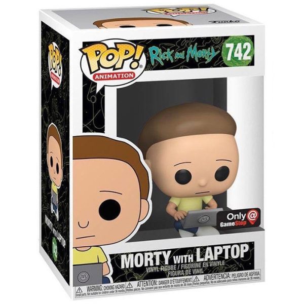 Pop Figurine Pop Morty with laptop (Rick and Morty) Figurine in box