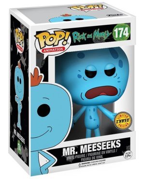 Pop Figurine Pop Mr Meeseeks chase (Rick and Morty) Figurine in box