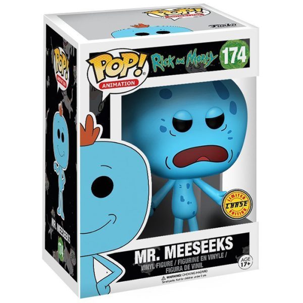 Pop Figurine Pop Mr Meeseeks chase (Rick and Morty) Figurine in box