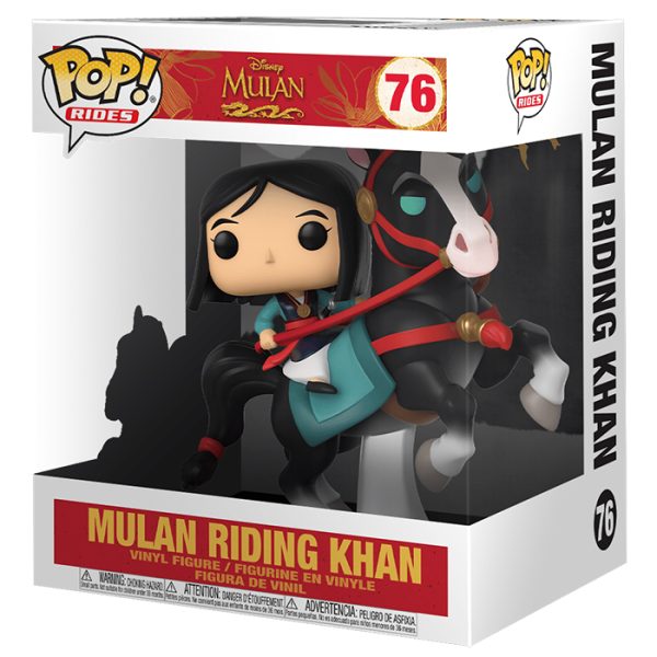 Pop Figurine Pop Mulan riding Khan (Mulan) Figurine in box