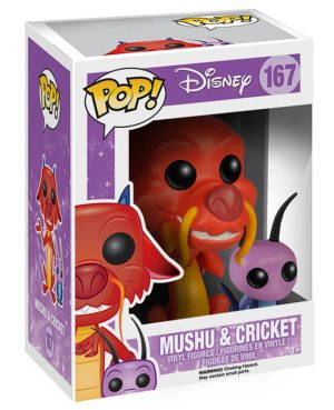 Pop Figurine Pop Mushu et Cricket (Mulan) Figurine in box