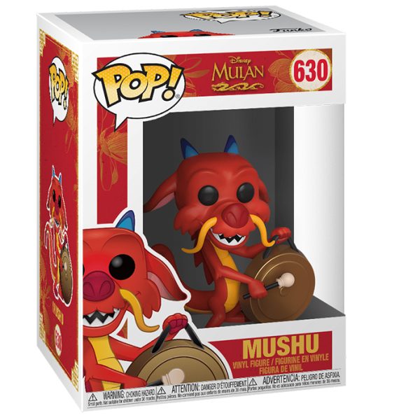 Pop Figurine Pop Mushu with gong (Mulan) Figurine in box