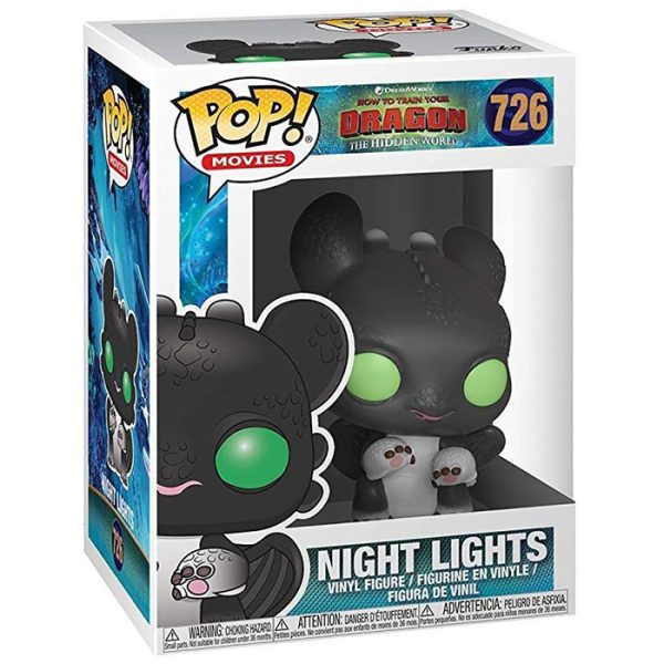 Pop Figurine Pop Night Lights yeux verts (How To Train Your Dragon The Hidden World) Figurine in box