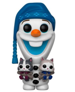 Figurines Pop Olaf with kitten (Olaf?s frozen adventure)