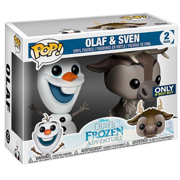 Pop Figurine Pop Olaf & Sven (Olaf's Frozen Adventure) Figurine in box