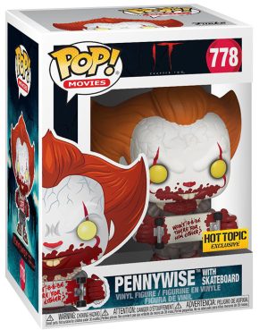 Pop Figurine Pop Pennywise with skateboard (It, Chapter Two) Figurine in box