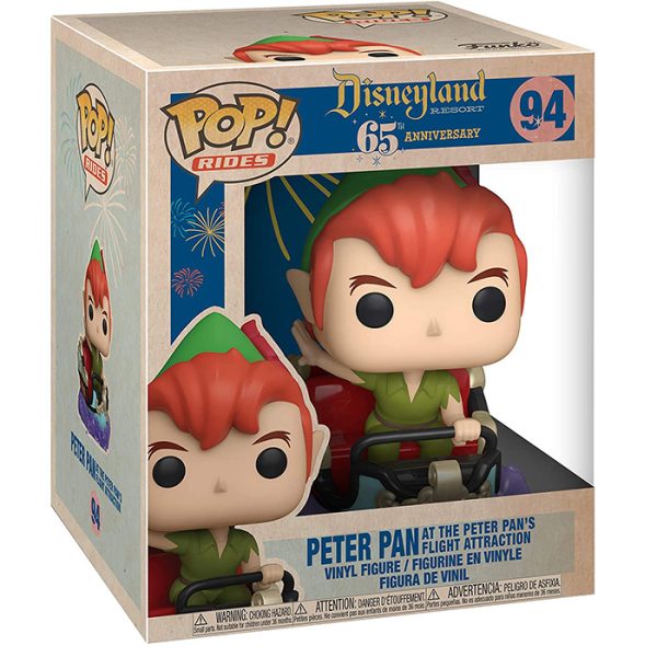 Pop Figurine Pop Peter Pan at the Peter Pan's flight attraction (Disneyland Resort) Figurine in box