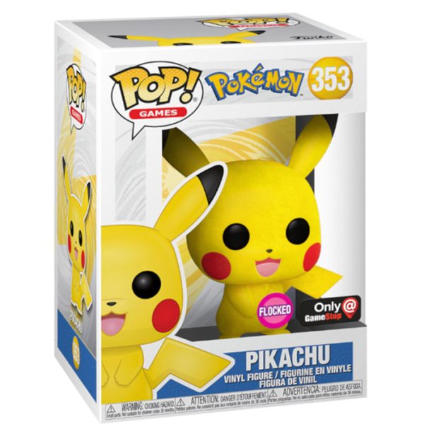 Pop Figurine Pop Pikachu flocked (Pokemon) Figurine in box