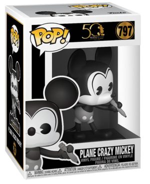 Pop Figurine Pop Mickey Plane Crazy Disney Archives (Mickey) Figurine in box