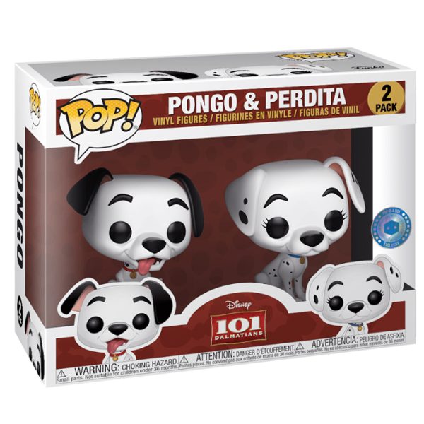 Pop Figurines Pop Pongo et Perdita (Les 101 dalmatiens) Figurine in box