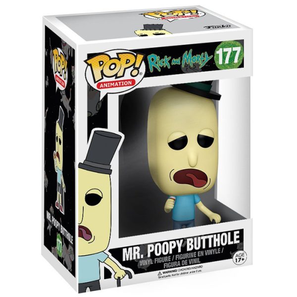Pop Figurine Pop Mr Poopy Butthole (Rick and Morty) Figurine in box