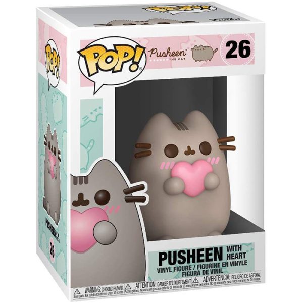 Pop Figurine Pop Pusheen with Heart (Pusheen) Figurine in box