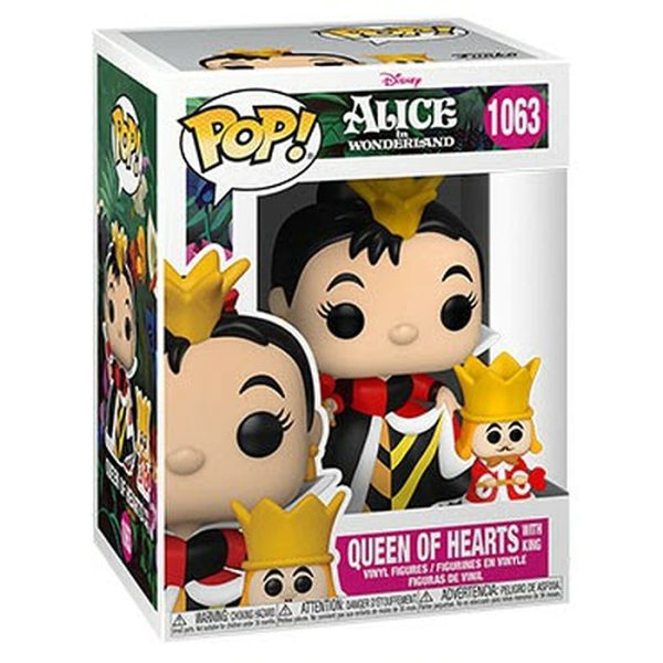 Pop Figurines Pop Queen of Hearts with King (Alice Au Pays Des Merveilles) Figurine in box