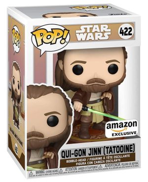 Pop Figurine Pop Qui-Gon Jinn Tatooine (Star Wars) Figurine in box
