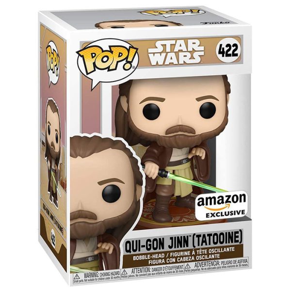 Pop Figurine Pop Qui-Gon Jinn Tatooine (Star Wars) Figurine in box
