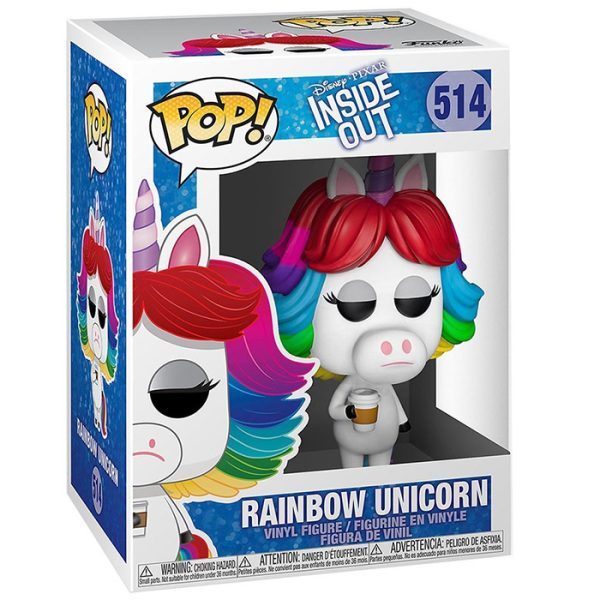 Pop Figurine Pop Rainbow Unicorn (Inside Out) Figurine in box