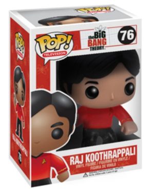 Pop Figurine Pop Raj Koothrappali Star Trek (The Big Bang Theory) Figurine in box