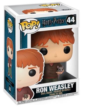Pop Figurine Pop Ron Weasley with Scabbers (Harry Potter) Figurine in box
