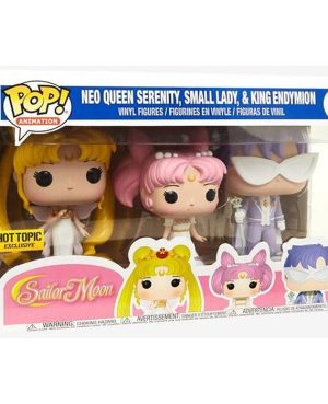 Pop Figurines Pop Neo Queen Serenity, Small Lady & King Endymion (Sailor Moon) Figurine in box