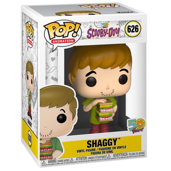 Pop Figurine Pop Shaggy with sandwich (Scooby-Doo) Figurine in box