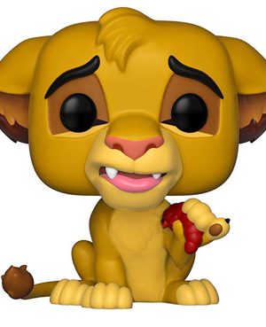 Figurine Pop Simba with worm (Le Roi Lion)