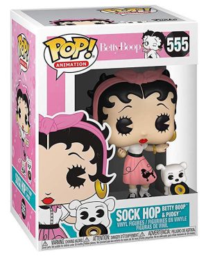 Pop Figurine Pop Sock Hop Betty Boop and Pudgy (Betty Boop) Figurine in box