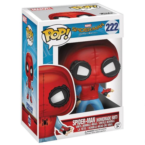 Pop Figurine Pop Spiderman homemade suit (Spiderman Homecoming) Figurine in box