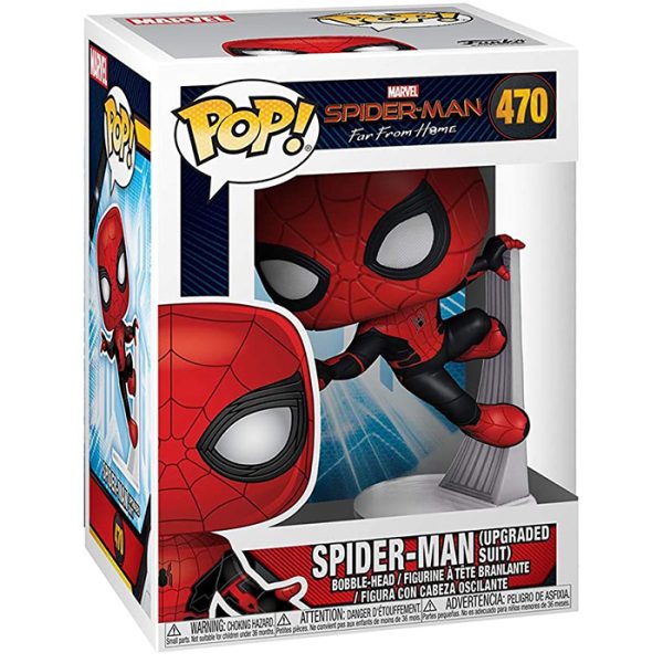 Pop Figurine Pop Spiderman Upgraded Suit (Spiderman Far From Home) Figurine in box