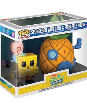 Pop Figurines Pop Spongebob With Gary and Pineapple House (Spongebob Squarepants) Figurine in box