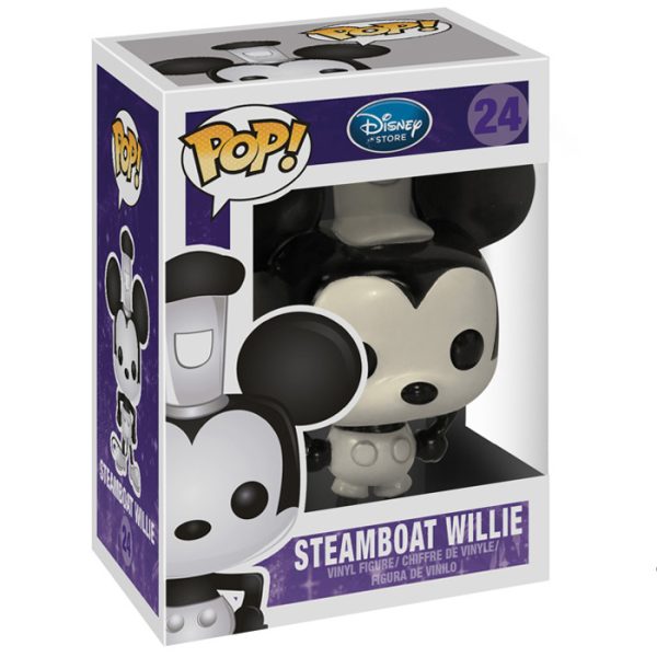 Pop Figurine Pop Steamboat Willie noir et blanc (Disney) Figurine in box