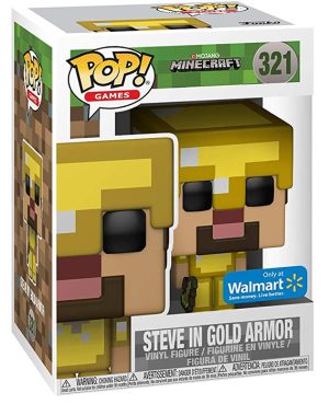 Pop Figurine Pop Steve gold armor (Minecraft) Figurine in box