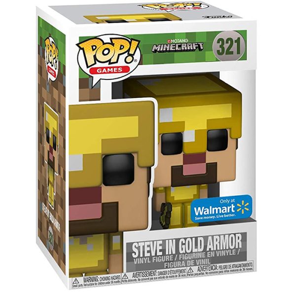 Pop Figurine Pop Steve gold armor (Minecraft) Figurine in box