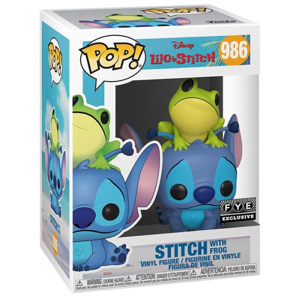 Pop Figurine Pop Stitch with frog (Lilo & Stitch) Figurine in box