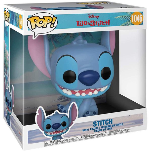 Pop Figurine Pop smiling seated Stitch supersized (Lilo & Stitch) Figurine in box