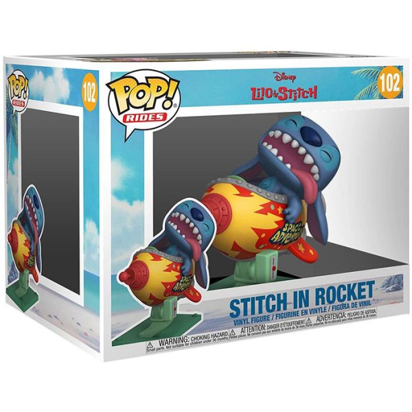 Pop Figurine Pop Stitch in Rocket (Lilo & Stitch) Figurine in box