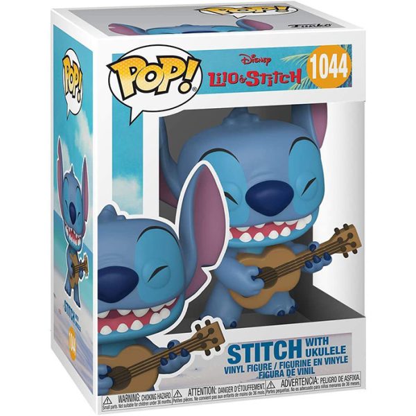 Pop Figurine Pop Stitch with Ukulele (Lilo & Stitch) Figurine in box