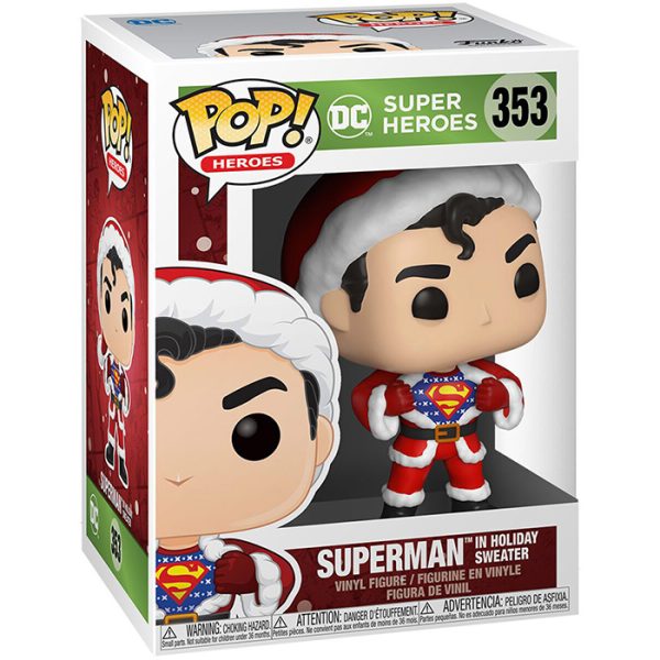 Pop Figurine Pop Superman Holiday Sweater (DC Comics) Figurine in box