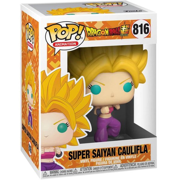 Pop Figurine Pop Super Saiyan Caulifla (Dragon Ball Super) Figurine in box