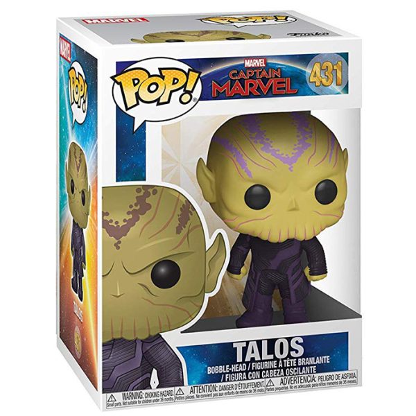 Pop Figurine Pop Talos (Captain Marvel) Figurine in box