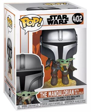 Pop Figurine Pop The Mandalorian with the Child escaping (Star Wars The Mandalorian) Figurine in box