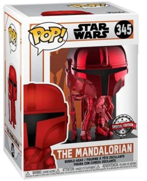 Pop Figurine Pop The Mandalorian chrome rouge (The Mandalorian) Figurine in box