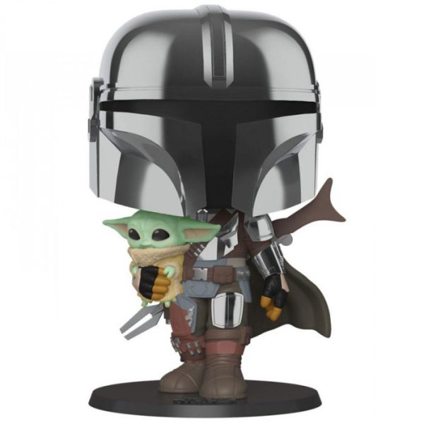 Figurine Pop The Mandalorian with the Child Supersized (Star Wars The Mandalorian)